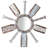 Hiers Wood Round Mirror