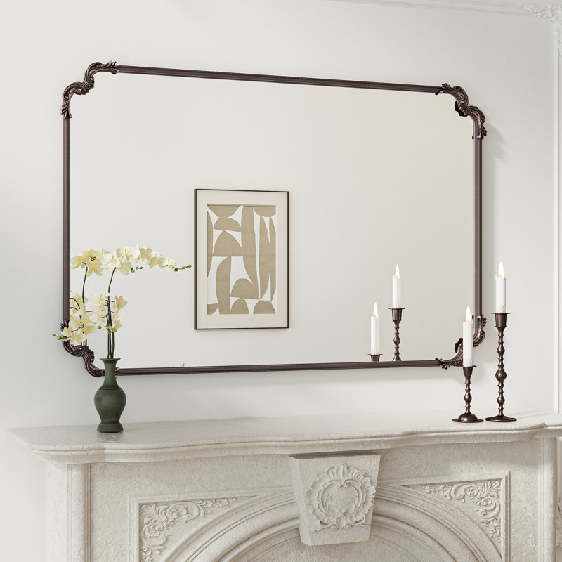 Miroir d'appoint Genan, Bronze Antique, 55 po x 36 po