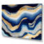 «Vibrant Blue and Gold Flow Art IV», peinture sur toile-304939197-520761869