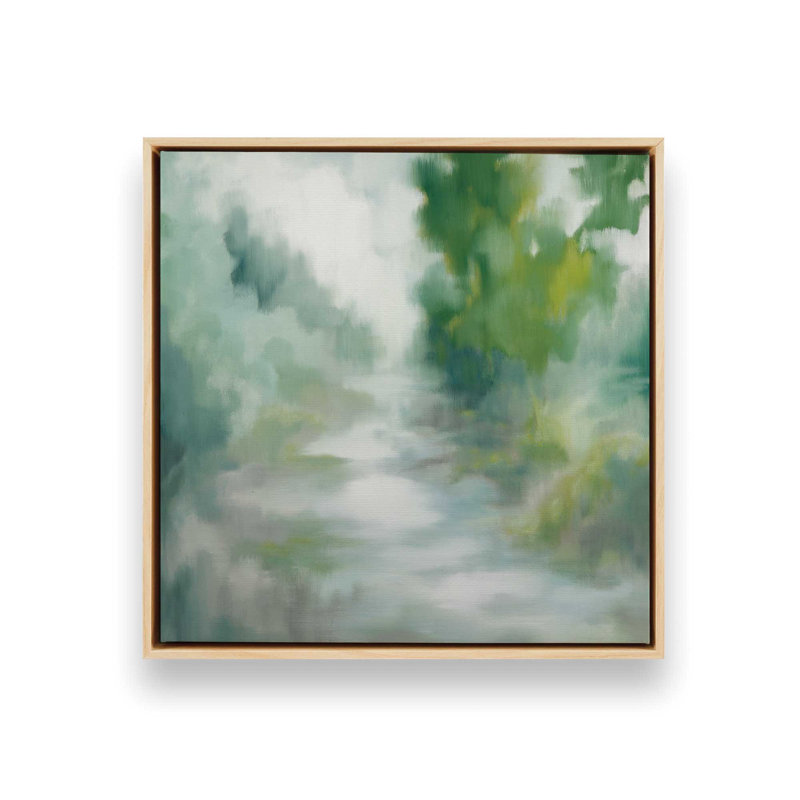 Riverbend Passage Canvas Print in a Frame, 16.75" H x 16.75" W, American Maple