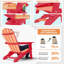 Chaise Adirondack pliante pour l'extérieur Chaise surdimensionnée en plastique Adirondack HiPS-531247469