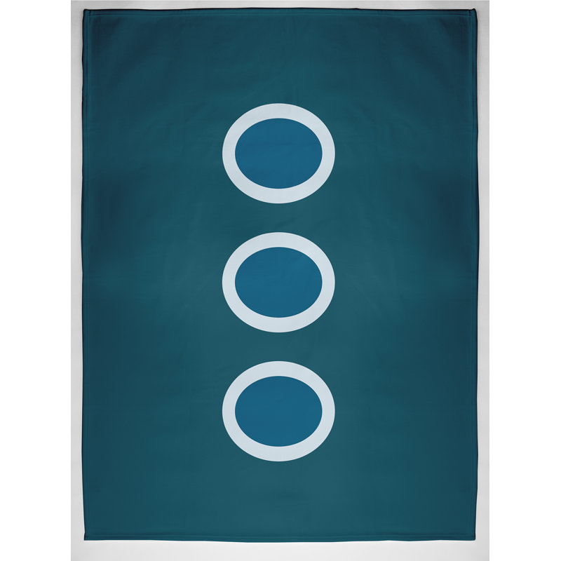 Elzy Plain Weave / Muslin Throw Blanket, Teal