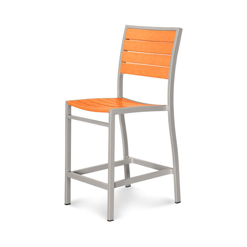 Chaise d'appoint de bureau POLYWOOD, Tangerine, Bronze texturé