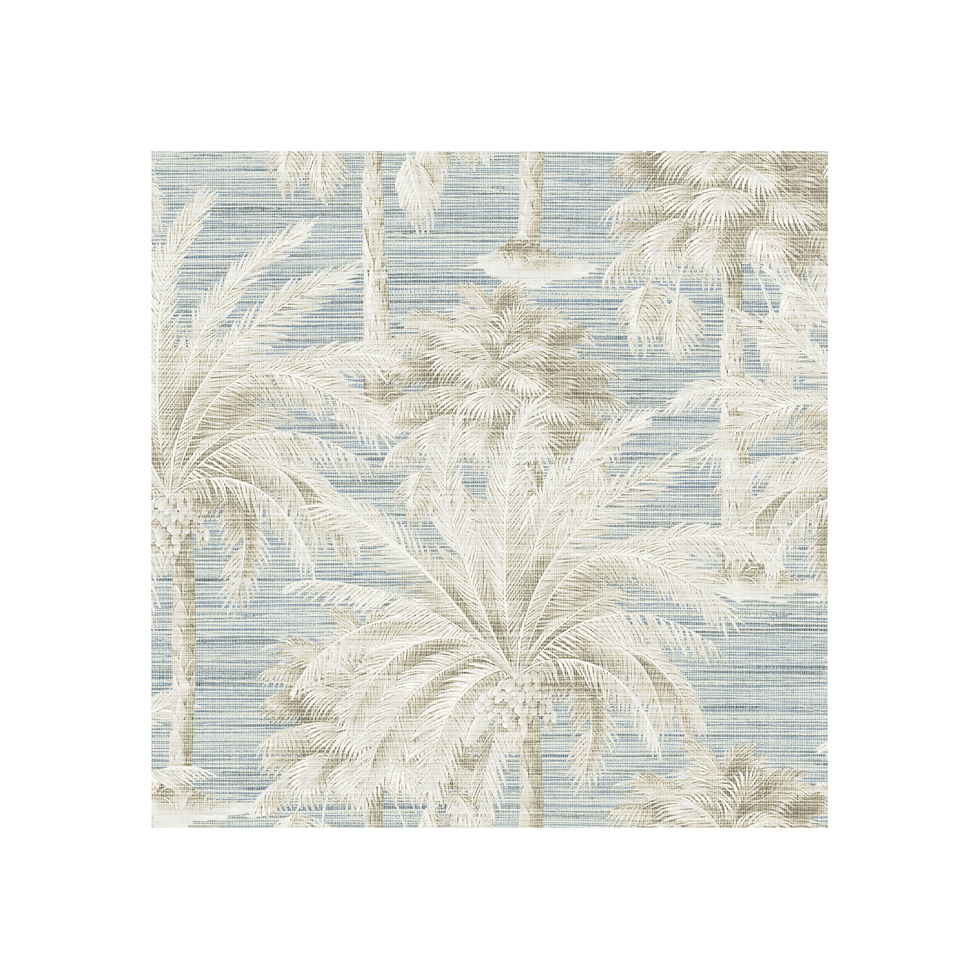 Paonia 27' x 27" Texture Wallpaper Roll, Blue