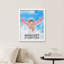 «Flying Piggy Mindset Is Everything Funny Creative Sky Blue Pink Wings» sur papier-98299203-98299202