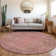 Machine Washable Indoor/Outdoor Xhevrie Blush Rug