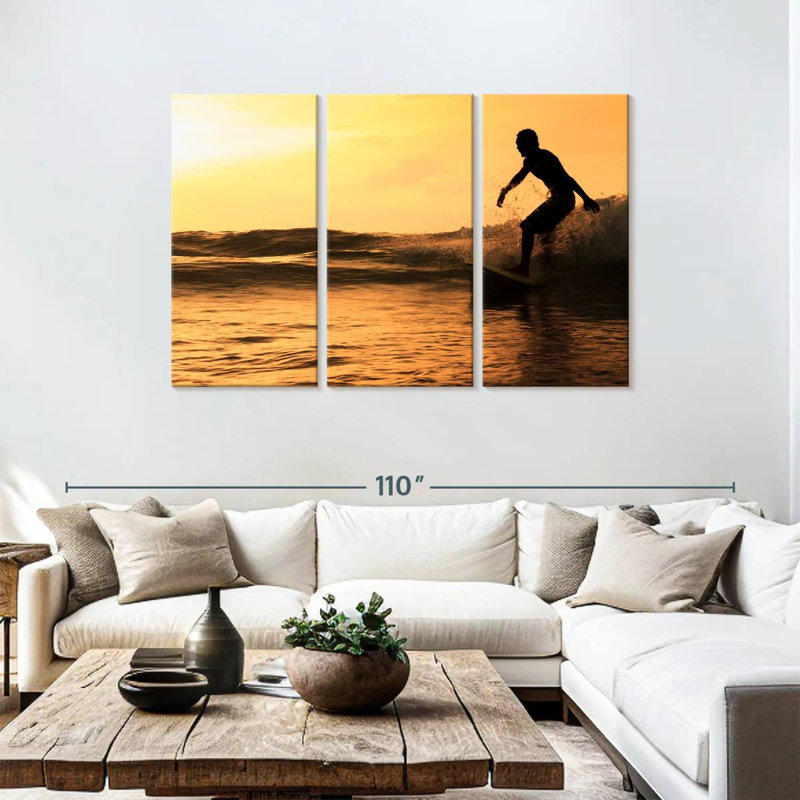 Senne Sundown Surfing, 48" H x 74" W
