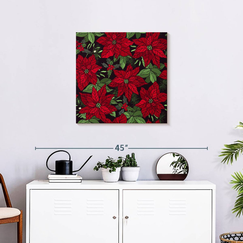 Harnek rubis poinsettias, H 24 po x l 24 po