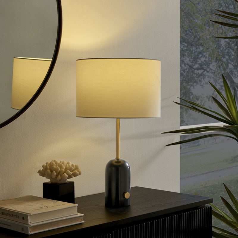 Kessel Marble Table Lamp, Black
