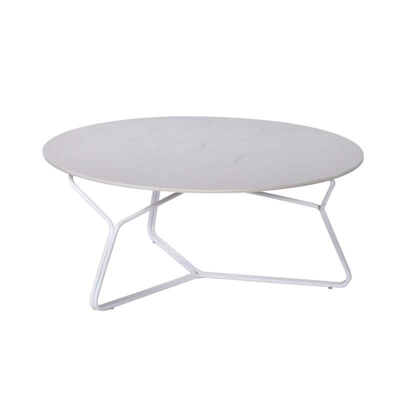 Serac Coffee Table, Ceramic White