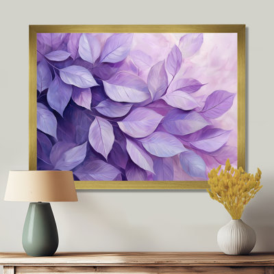 Lilac Leaves Canopy Of The Forest III - Leaves Canvas Wall Art