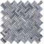 11.2" X 11.5" Doubleweave Marble Mosaic Tile