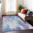 Machine Washable Indoor/Outdoor Claudian ACN1640 Blue Rug-104235808