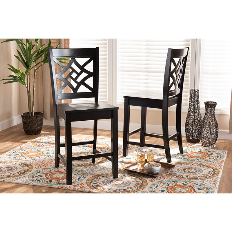 Tabouret de comptoir 24,2 po Heinemann, Chêne brun foncé
