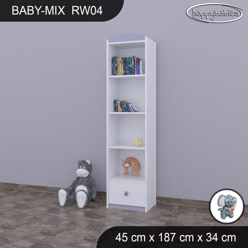Baby Mix 187cm H Kids Cube, Grey, 187cm H x 45cm W x 34cm D