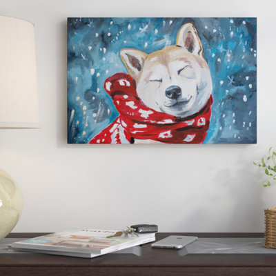 Snowy Midnight by Eyre Tarney - Wrapped Canvas Painting
