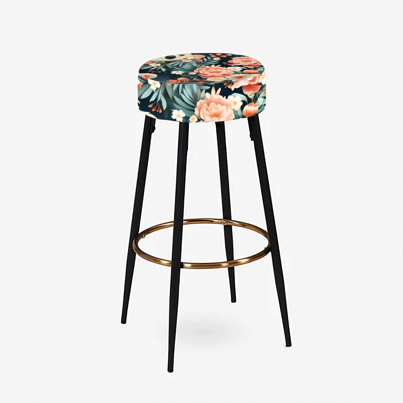 Ensemble de 2 tabourets de bar Zaher Rose Koala