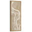 «Flowing Harmony II», reproduction de ligne fluide abstraite organique beige, grande impression sur toile encadrée pour chambre principale-2026754008-2026754021