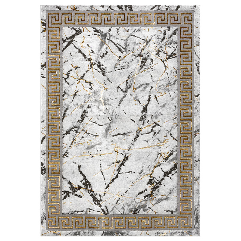Tapis moderne abstrait abstrait Tabernash, Rectangle 5 pi 3 po x 7 pi 7 po