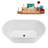 53.9'' x 29.3'' Freestanding Soaking Acrylic Bathtub-95288445