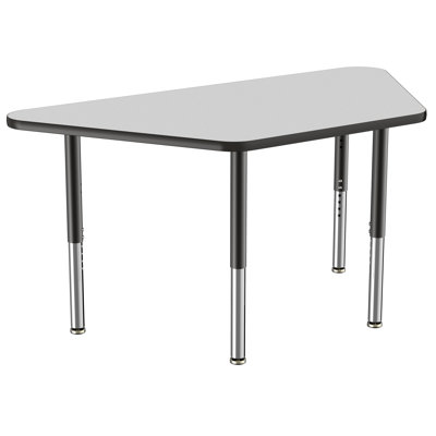 Trapezoid T-Mold Adjustable Height Activity Table