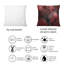 Coussin décoratif Warn Red Tropical Leaves-797761452