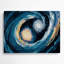 Art mural bleu galaxie espace