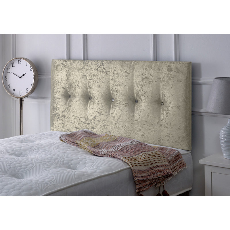Upholstered Headboard, Single (3'), Cream Velvet