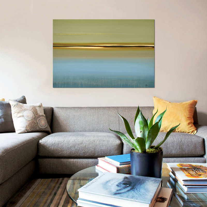 «Peaceful Fusion» par Lisa Ridgers - reproduction sur toile, H 8 po x l 12 po x P 0,75 po, Toile tendue, Pas de tapis
