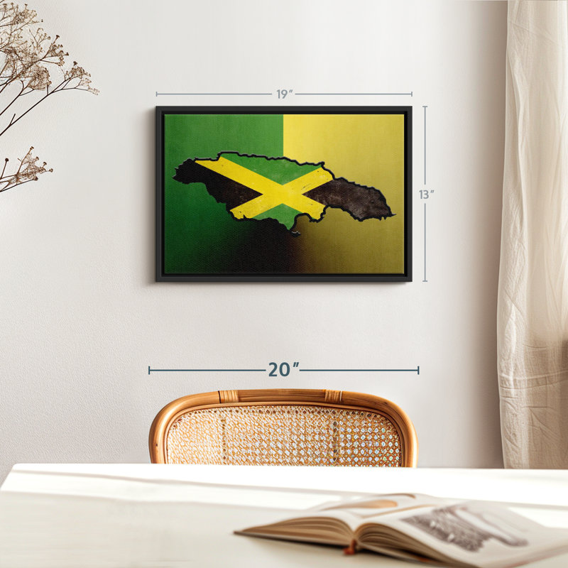 Drapeau jamaïcain, impression sur toile
