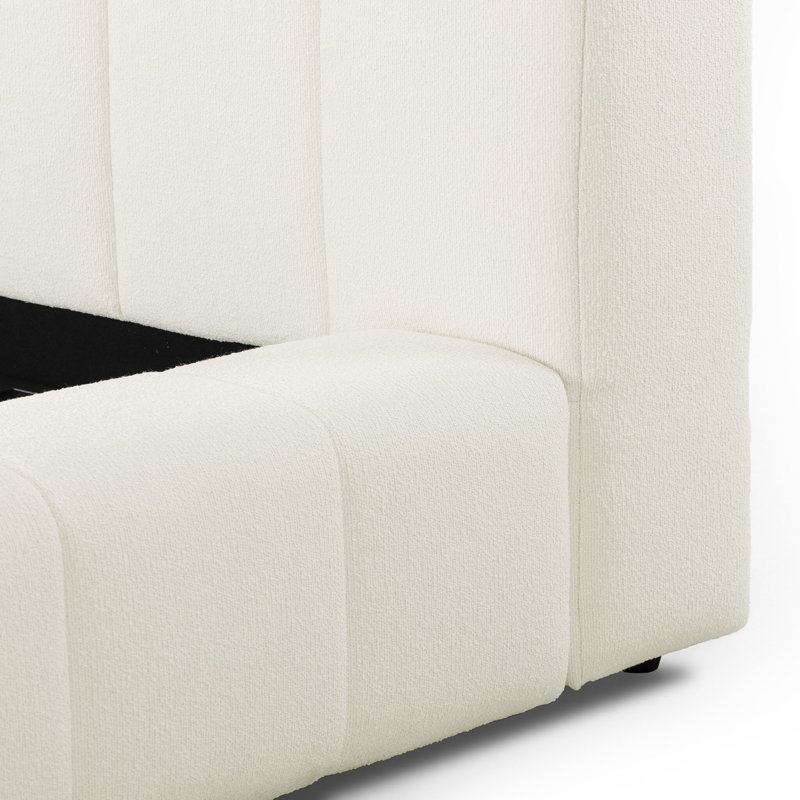 Langham Upholstered Bed, King, Fayette Cloud