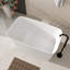 Baignoire de trempage autoportante avec siège de 47,24 po x 27,56 po