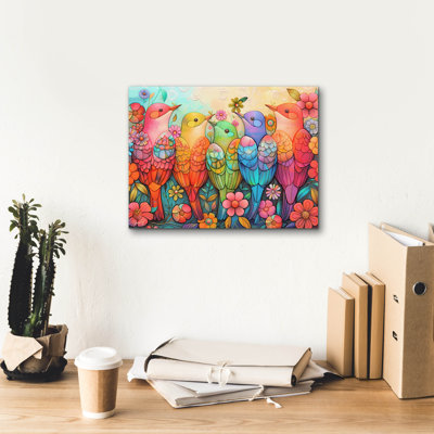 «Color Squad - The Chorus Line» par RomantzArt, art mural sur toile, 54 po x 40 po