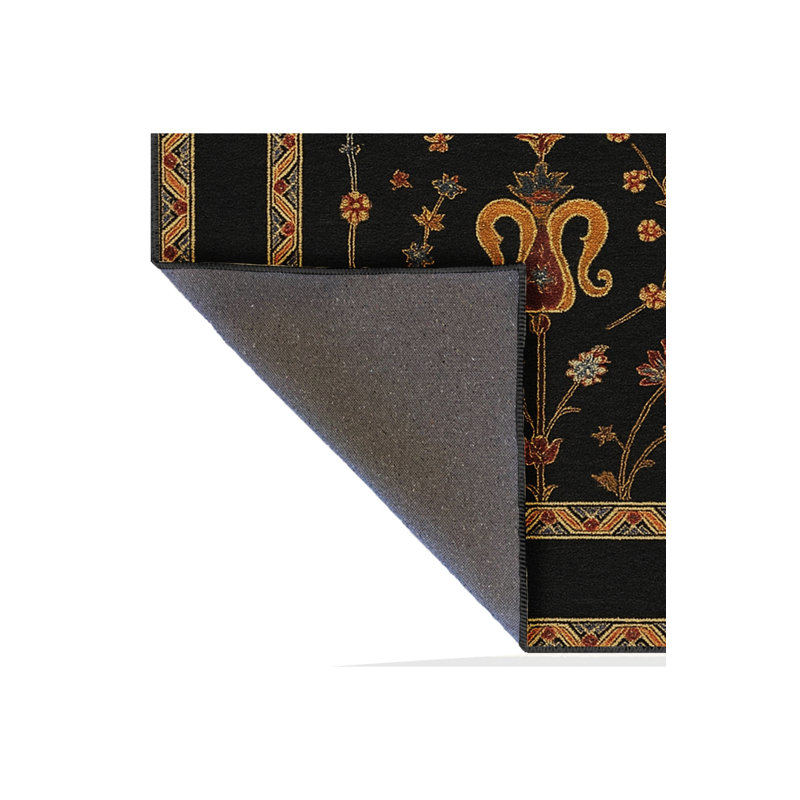 Tapis gris tissé traditionnel Mosso, 2' x 2'11"