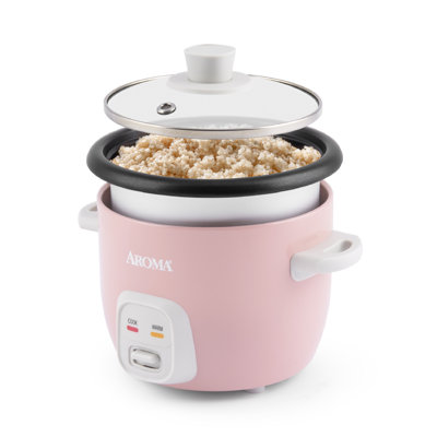AROMA® Mini Rice Cooker, 2-Cup (Uncooked) / 4-Cup (Cooked), 1 Qt
