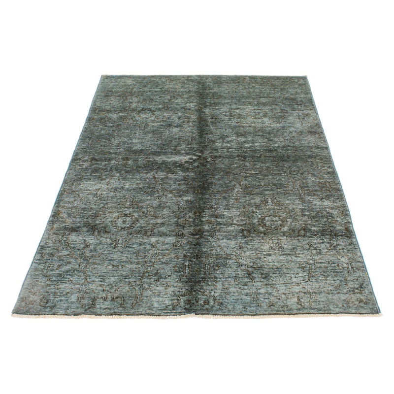 4x6 Blue and Gray Anatolian Traditional Rug