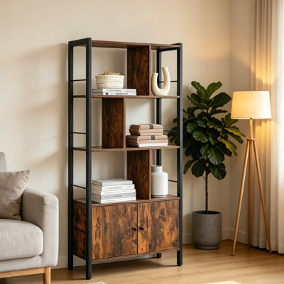 154.5 cm H x 74 cm W Steel Bookcase