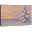 «Pastel Snowy Pine Tree by the Sea Sunset», reproduction d'art sur toile, impression sur toile-120538902-120351057-120351058