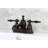 Kingston Brass Naples Two-Handle 3-Hole Deck Mount 4" Centerset Bathroom Faucet with Brass Pop-Up-29273377