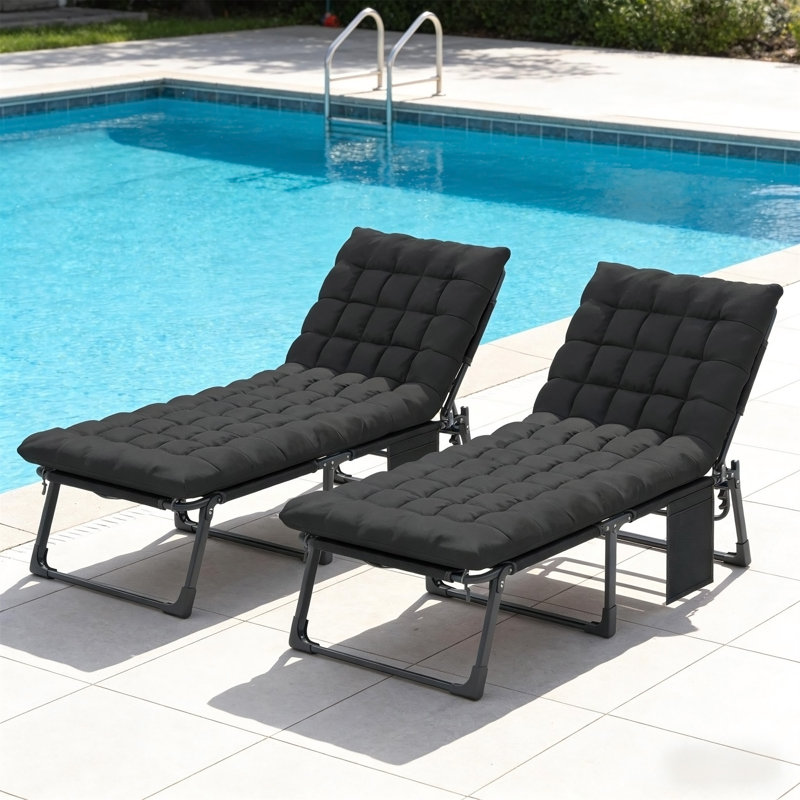 Ensemble de 2 chaises de jardin