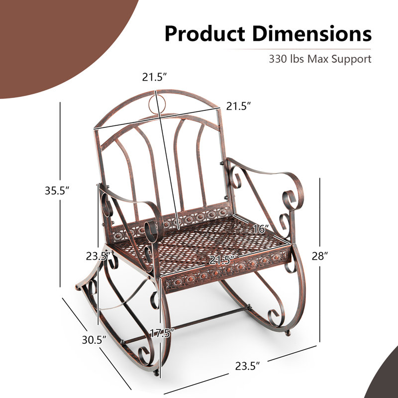 Fauteuil à bascule Winston Porter