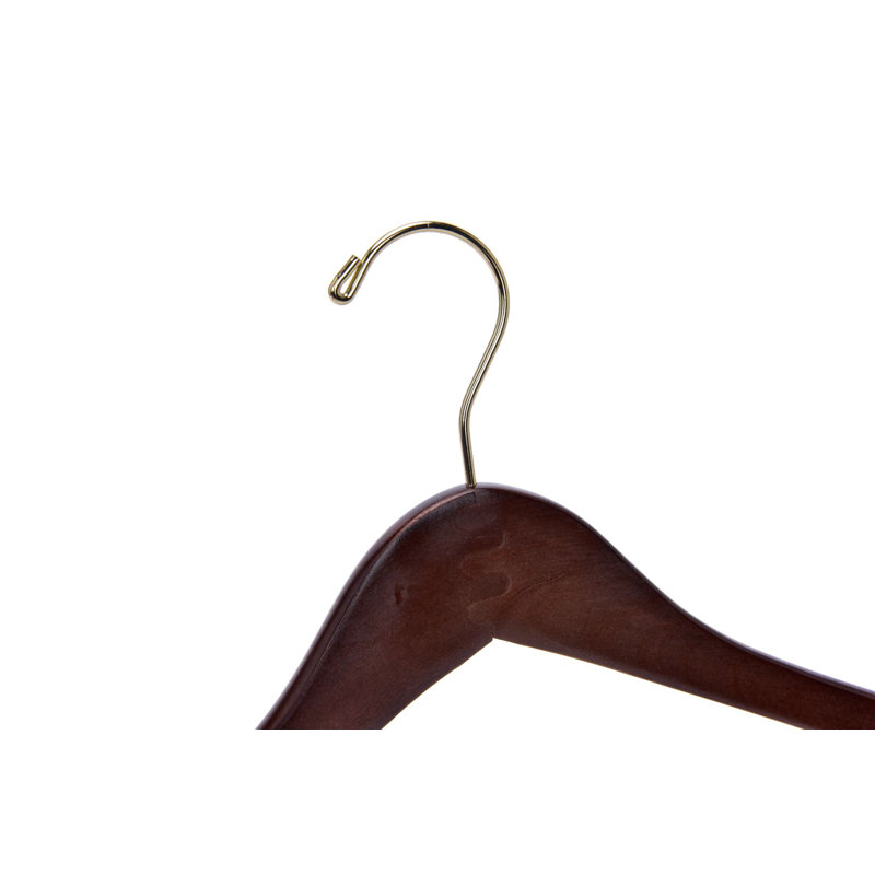 Cintre standard en bois Frulla pour costume / manteau, robe / chandail / chandail