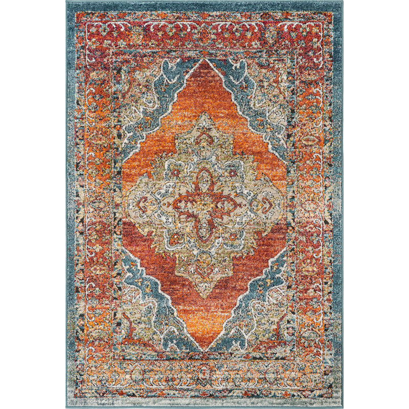 Charian Oriental Indoor Rug, Rectangle 4' x 6'