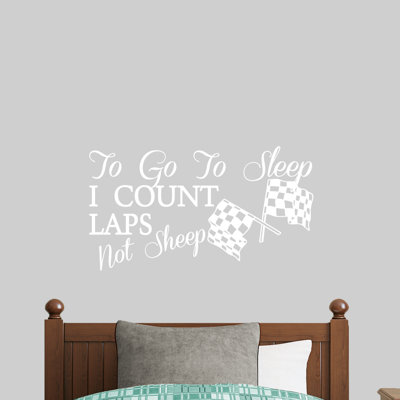Adhésif décoratif Imhoff to Go to Sleep I Count Laps