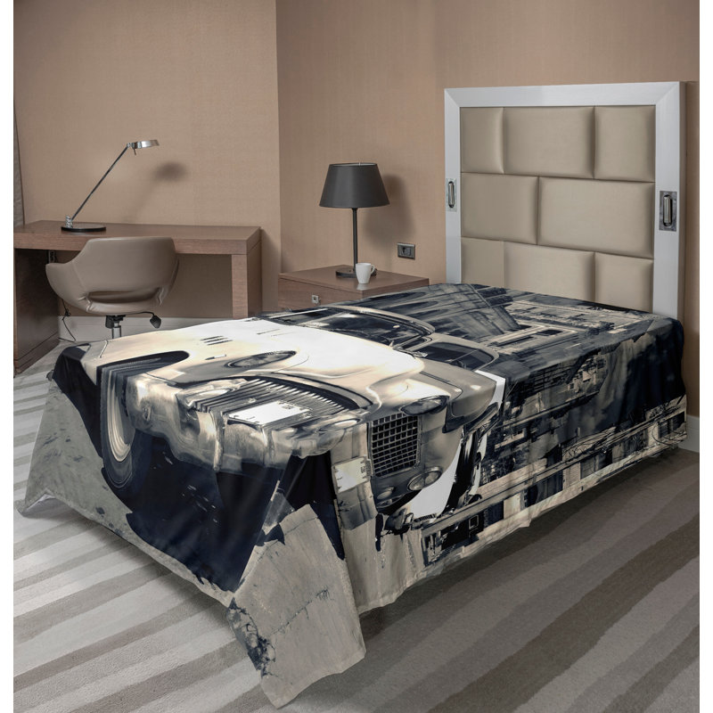 Drap-housse Ambesonne Landscape Cars American Cars Havana