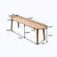 Banc de salle à manger en bois-322563466-322563465