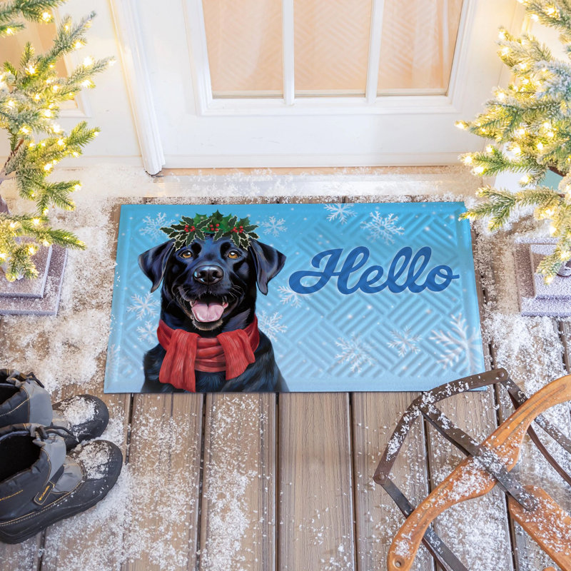 Tapis gaufré Happy Winter