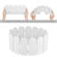 Panneaux de bordure de jardin en bois d'aspect bois l 16 po x H 7 po, clôture décorative de jardin-120381112-120619833