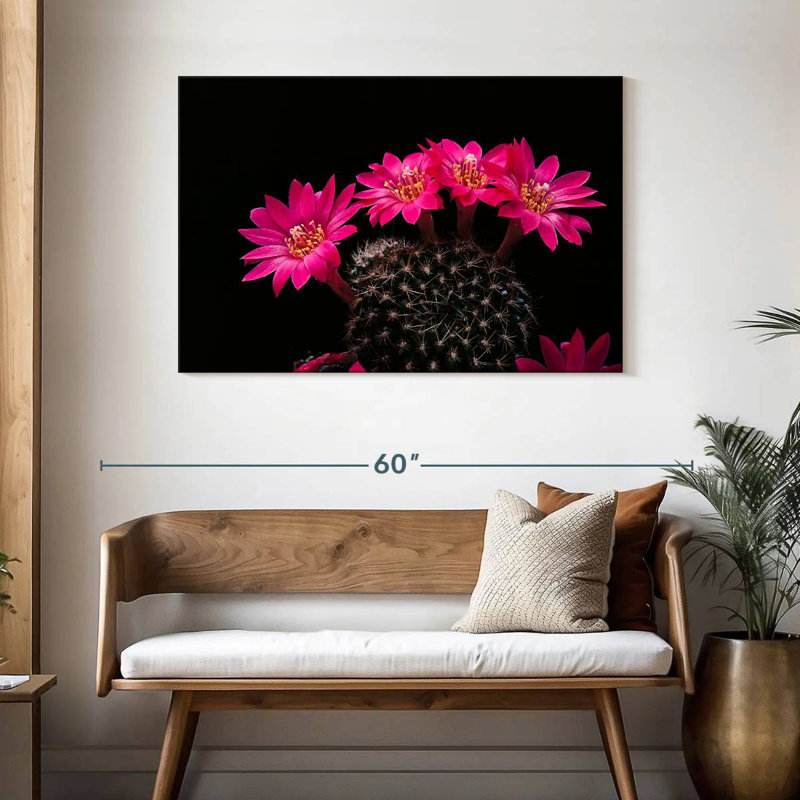 Fleurs de cactus roses Harnek