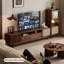 Modern Nut-Brown Solid Wood TV Stands-1135260210